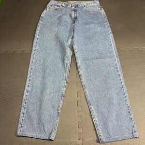 Levis 560 Loose Fit Straight Leg Womens Jeans 14 Reg Medium Blue Denim